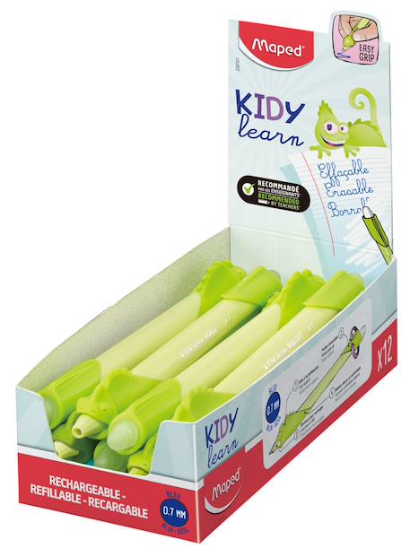 Fille-Accessoires-Fourniture scolaire-stylo, règle, ciseaux-Stylo effaçable kidy learn par boîte