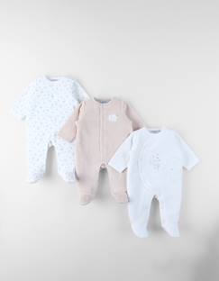 -Lot de 3 dors-bien en velours