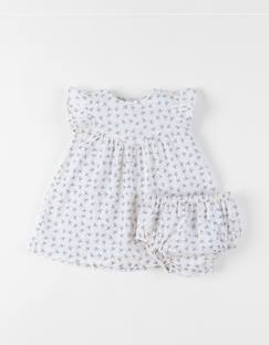 -Robe avec bloomer voile de coton