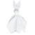 Doudou lapin  en gaze de coton jeanne Beige+Blanc+Blanc à pois or+Bleu+Camel+Écru+Gris+Rose+Terracotta+Vert de gris 7 - vertbaudet enfant 