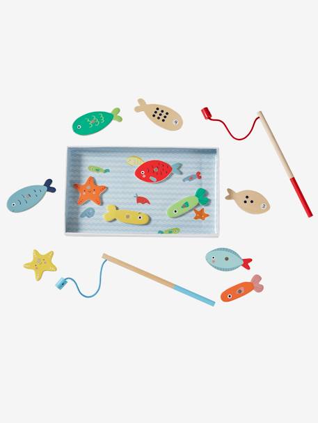 Vertbaudet - Pêche à la ligne magnétique en bois FSC® multicolore