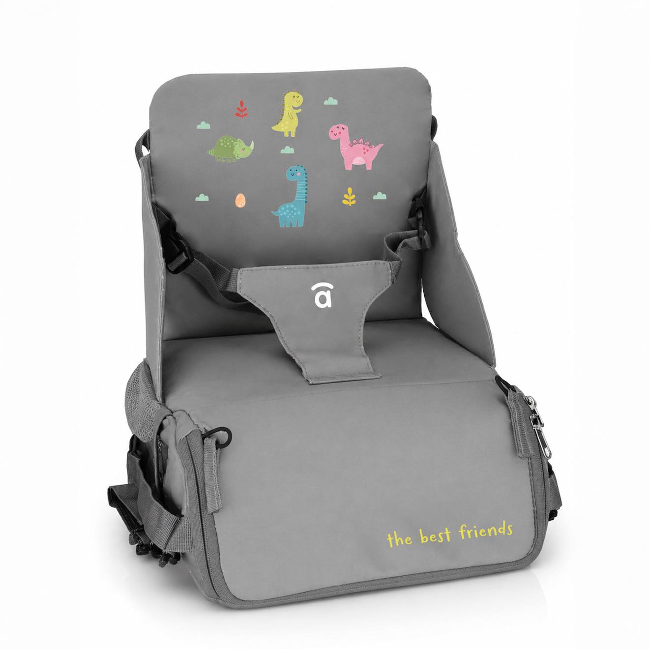 Chaise Haute De Voyage - Sac Hummus Dino Gris