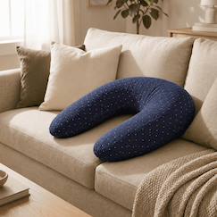 -Coussin de maternité 3 en 1 : grossesse, allaitement & repos - housse double gaze coton