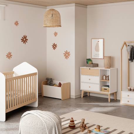 Coffre à jouets 2 niches - gamme simon Green+White 10 - vertbaudet enfant 