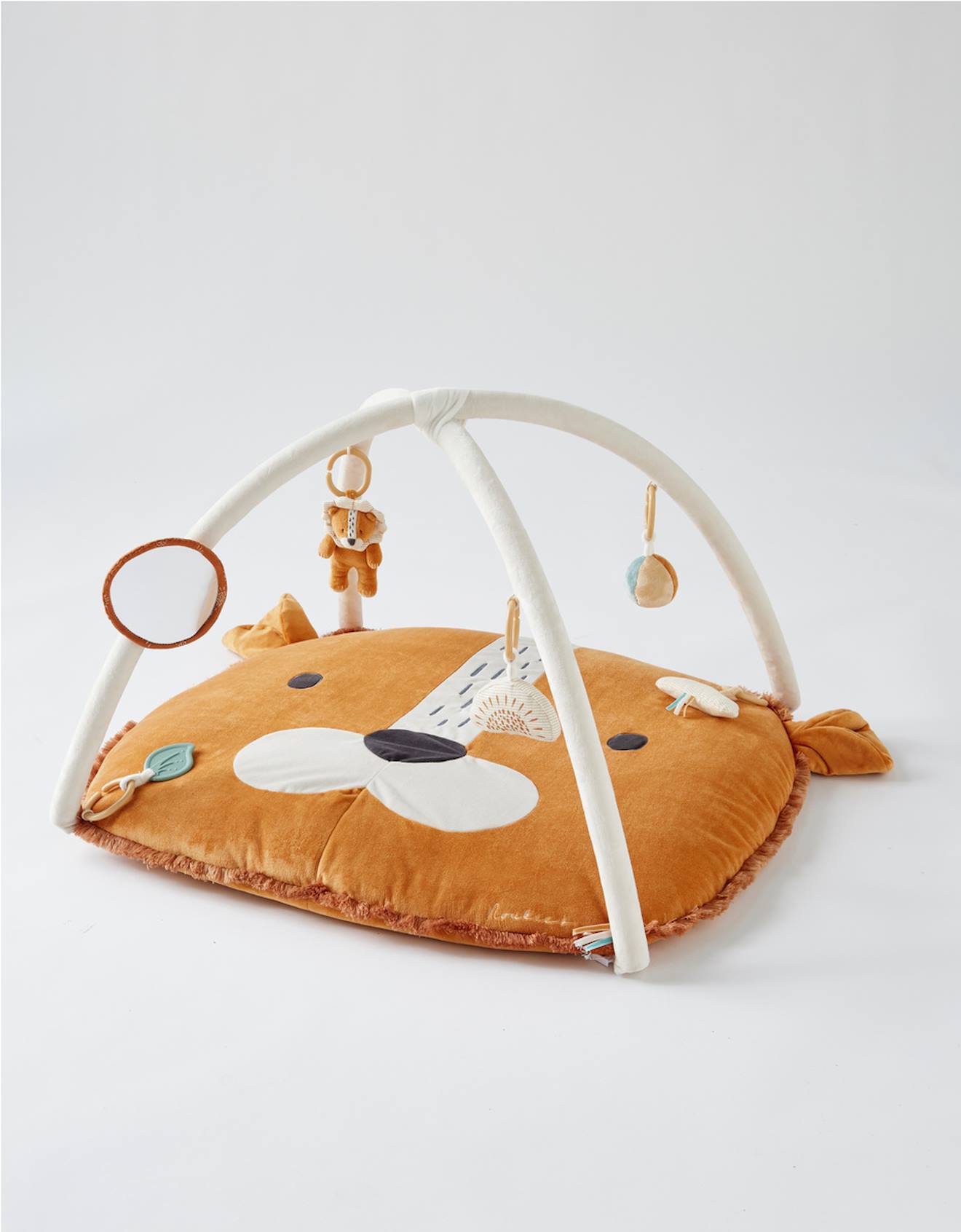 Tapis D'éveil Babou En Veloudoux Orange, Blanc