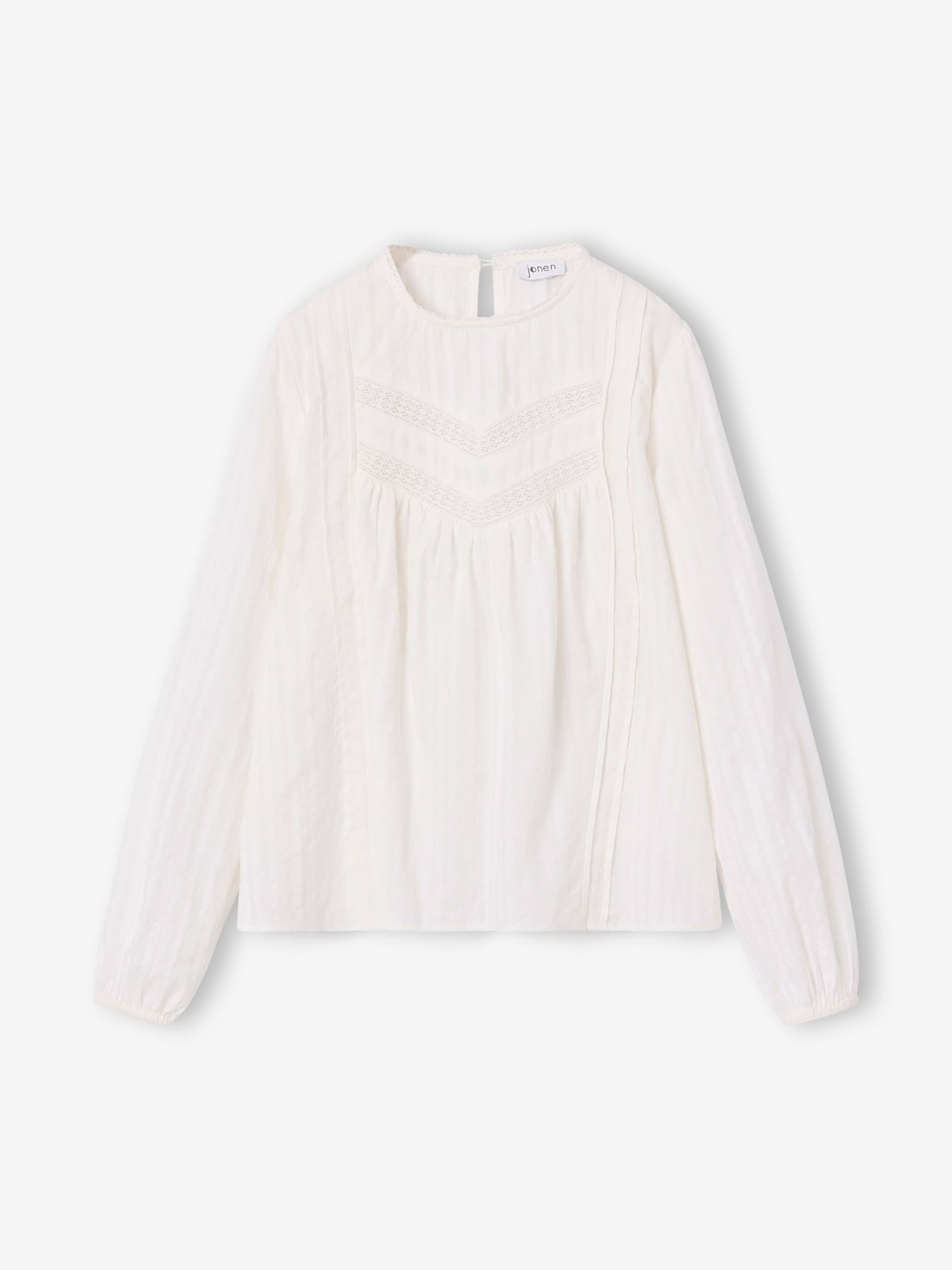 Blouse fille écru