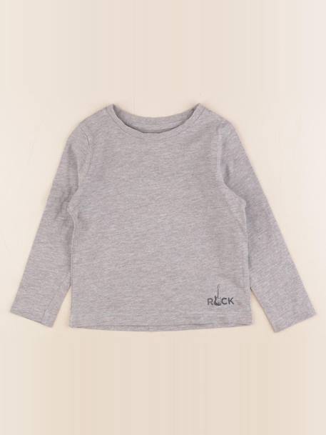 Tee-shirt - 3 ans Gris 1 - vertbaudet enfant 