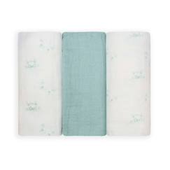 -Lot de 3 langes bébé motif chats