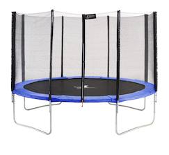 -Trampoline rond bleu ø 360cm avec filet de protection