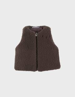 -Veste sans manches en sherpa