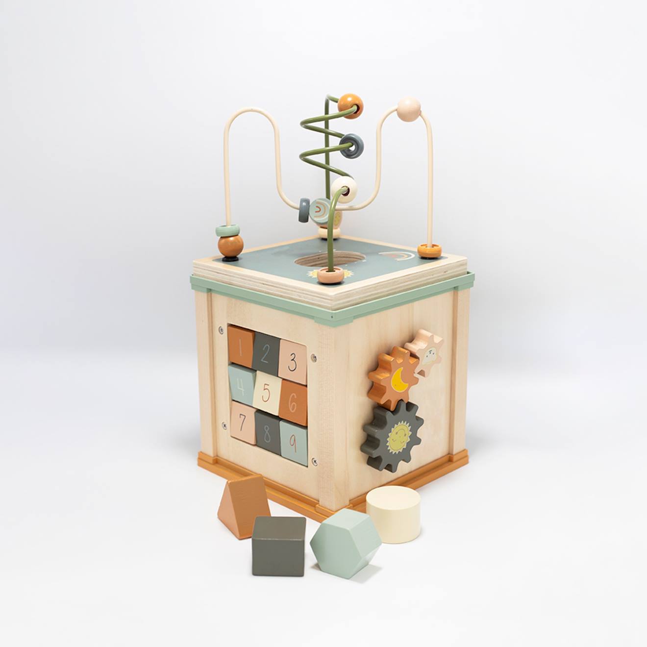 Cube D'activité En Bois Multicolor