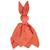 Doudou lapin  en gaze de coton jeanne Beige+Blanc+Blanc à pois or+Bleu+Camel+Écru+Gris+Rose+Terracotta+Vert de gris 49 - vertbaudet enfant 