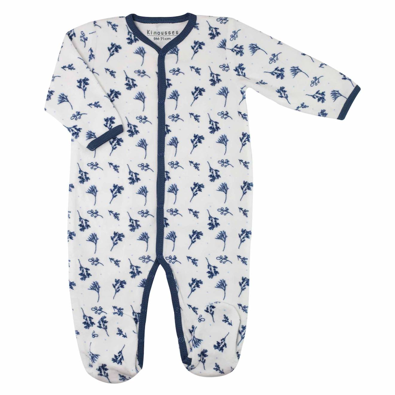 Pyjama Floral Pour Bébé Blanc