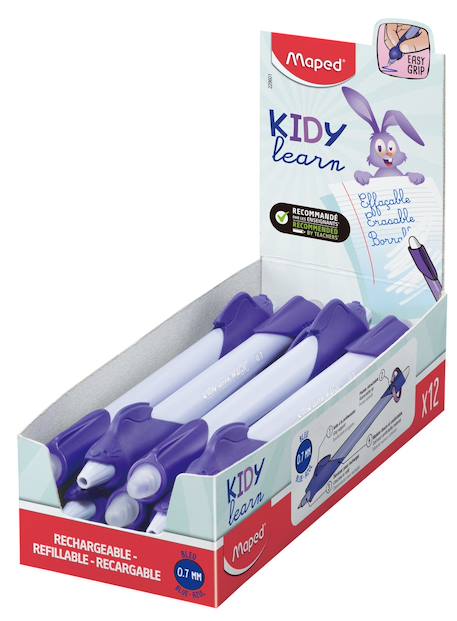 Fille-Accessoires-Fourniture scolaire-stylo, règle, ciseaux-Stylo effaçable kidy learn par boîte