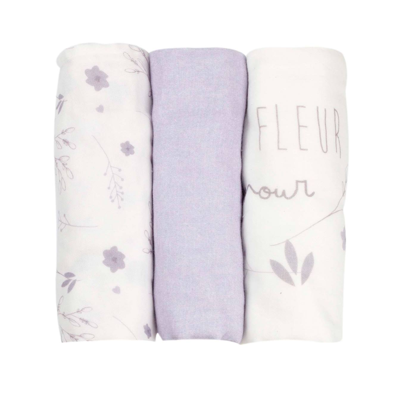 Lot De 3 Langes Lila