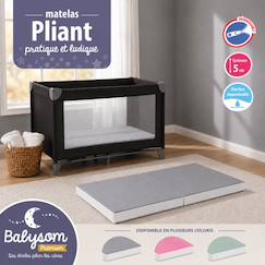 Puériculture-Matelas bébé pliant 60x1