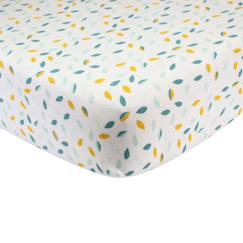 -Drap housse lit bébé modèle feuille