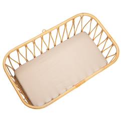 Linge de maison et décoration-Drap housse berceau en gaze de coton à carreaux