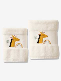 Linge de maison et décoration-Serviette de bain Girafe Oeko-Tex®