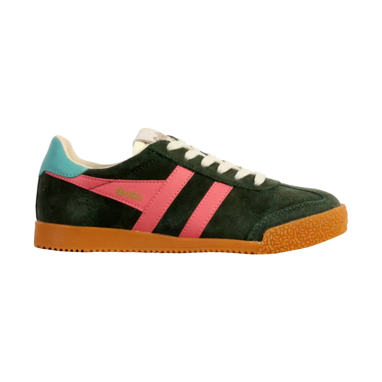 Baskets Basses À Lacets Kaki Sombre Bubblegum Sea Mist
