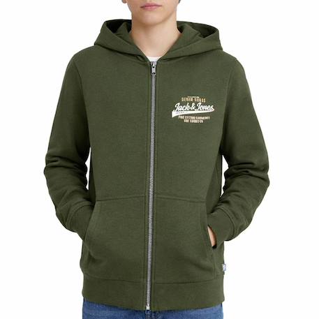 Garçon-Sweat zippe à capuche garçon jjelogo