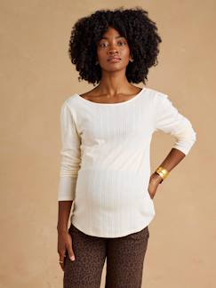 Vêtements de grossesse-T-shirt de grossesse manches longues
