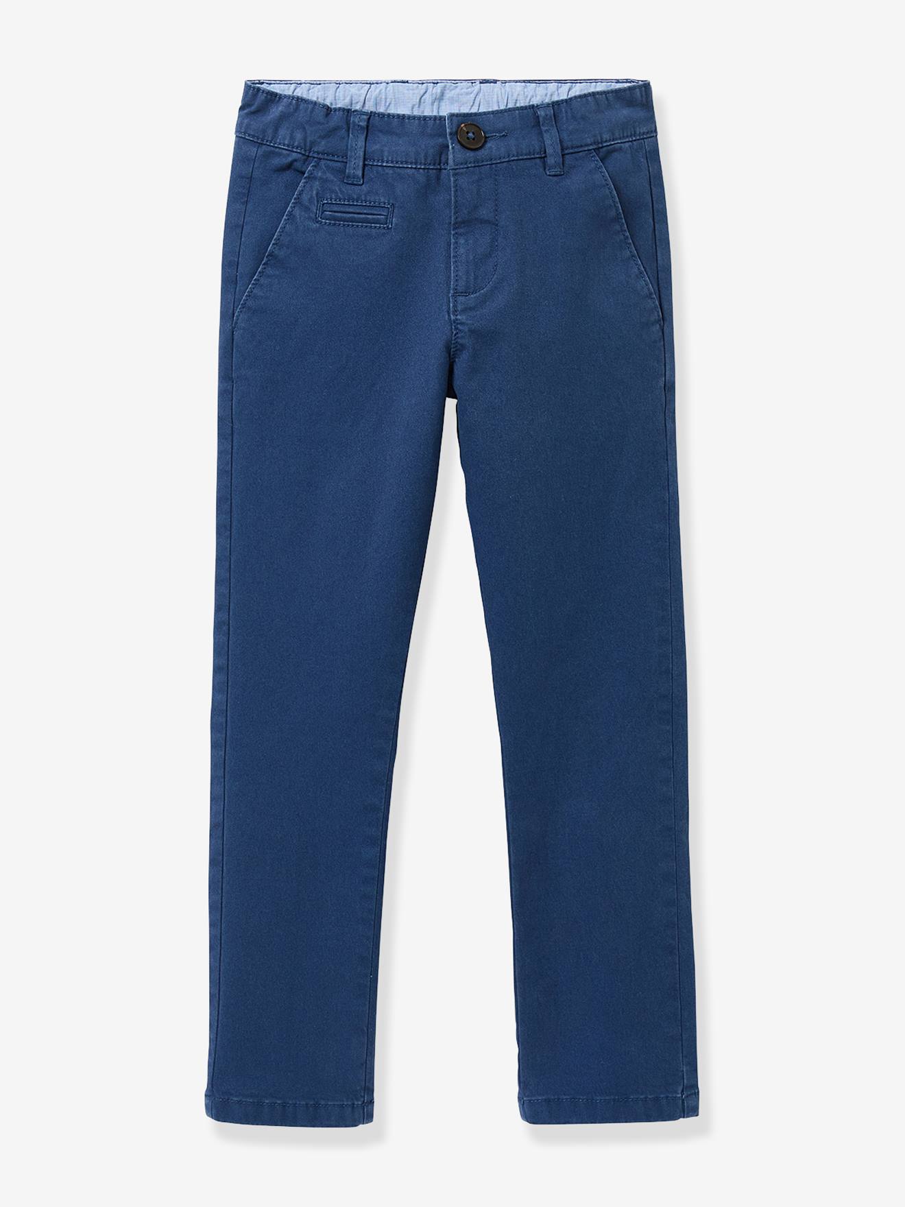 Pantalon Chino Bleu Grisé