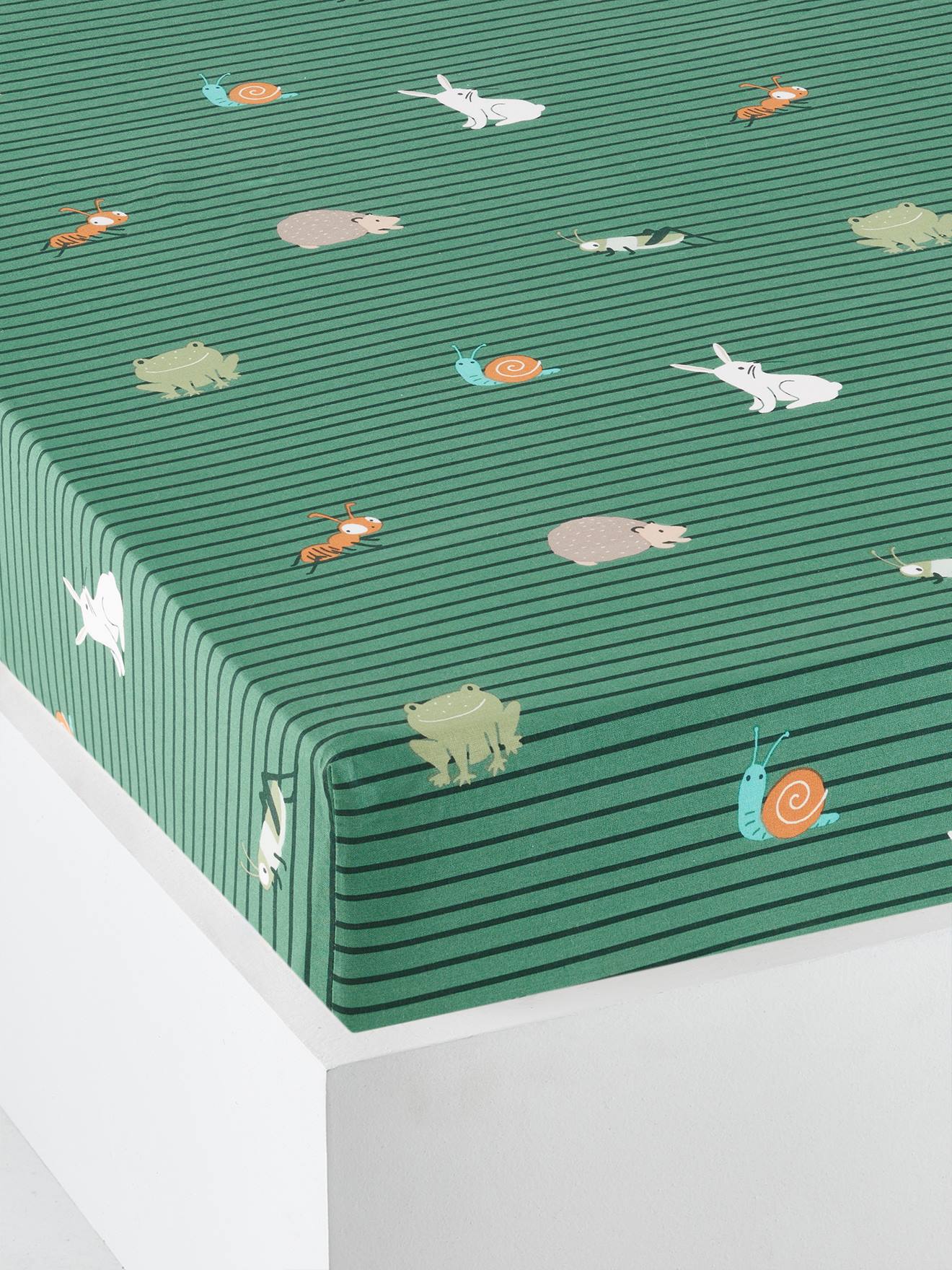 Drap-housse enfant Bio* CLASSE VERTE vert