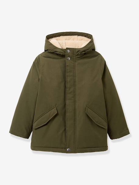 Garçon-Manteau-Blouson, parka-Parka sherpa