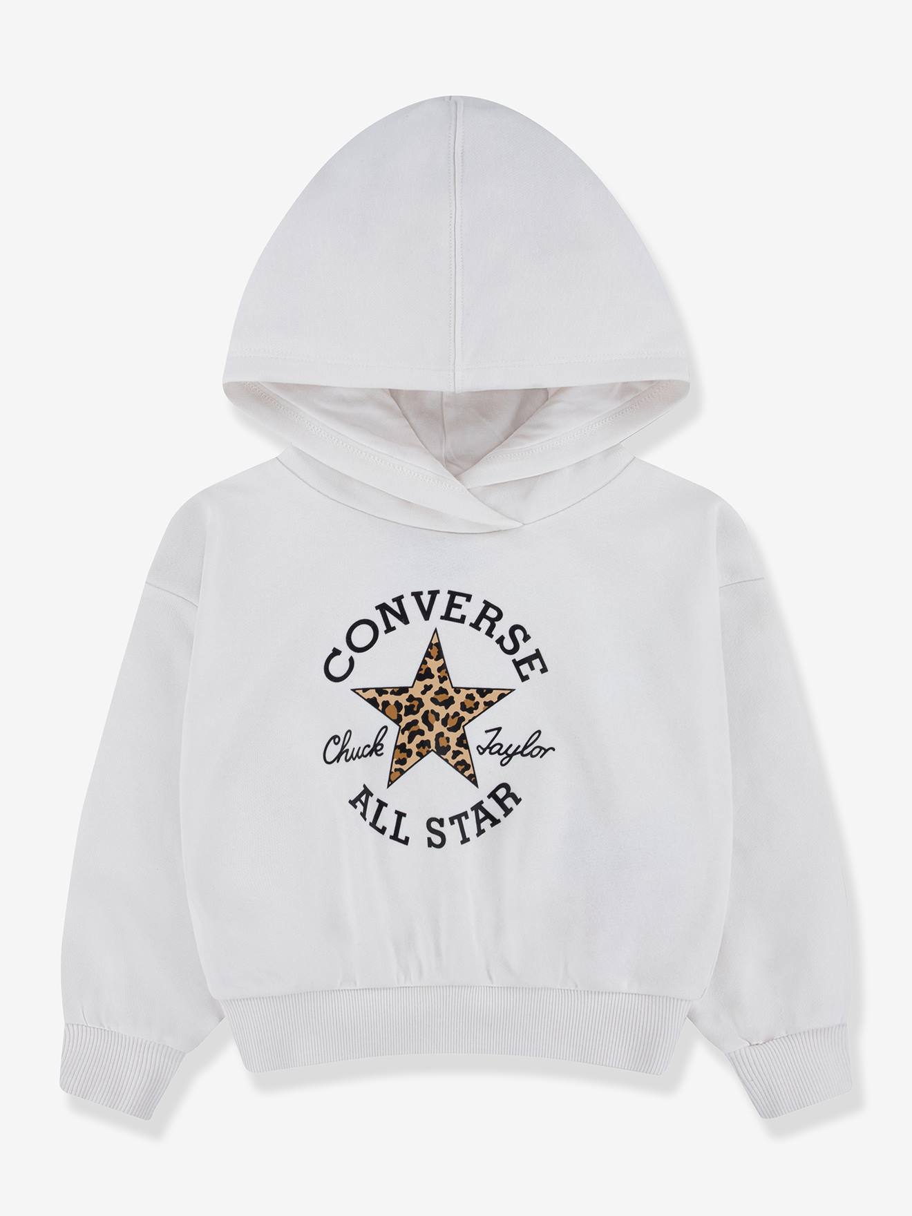 Sweat vintage à capuche blanc