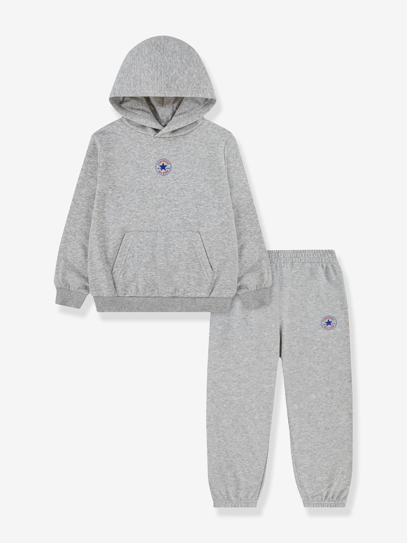 Ensemble sweat capuche pantalon gris 45 €