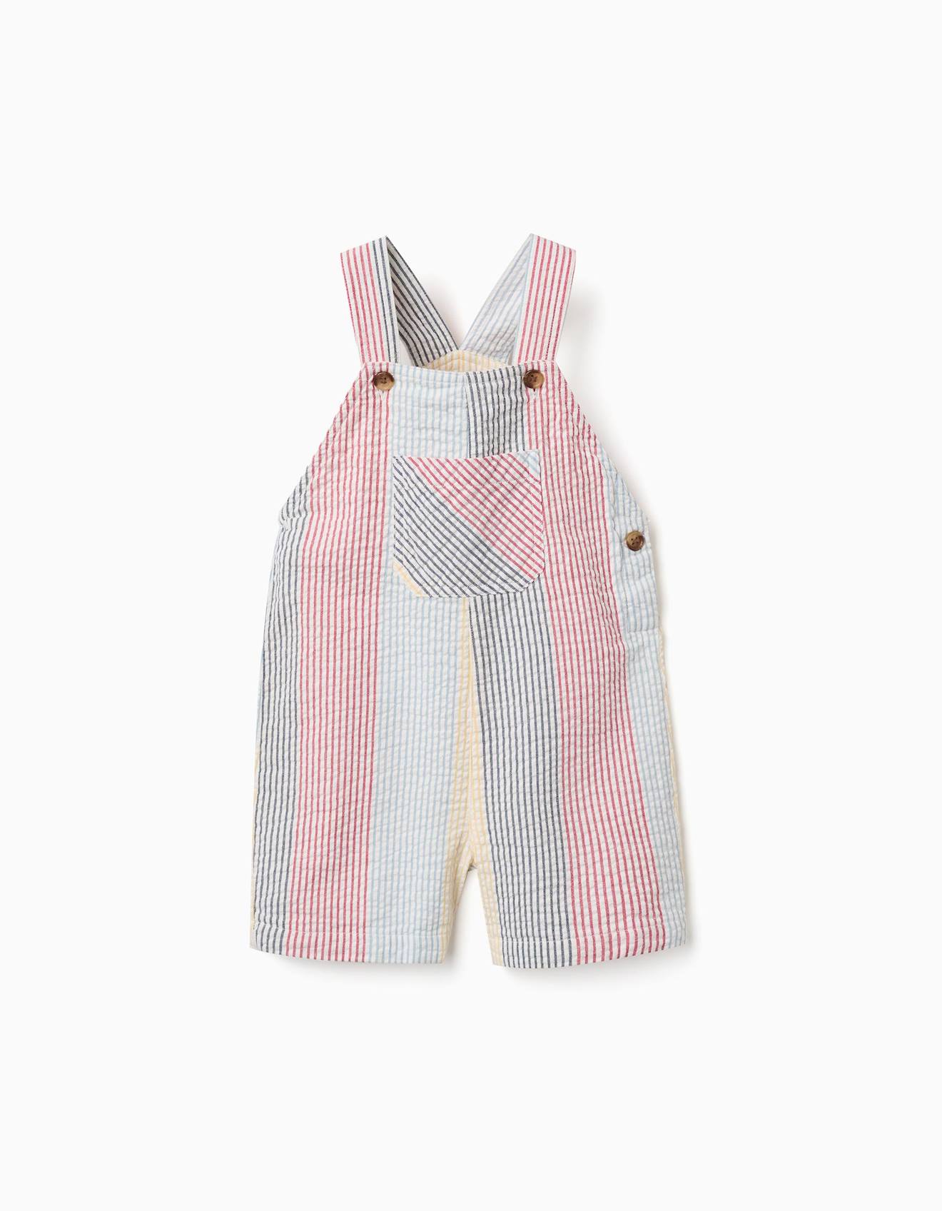 Salopette En Coton À Rayures You&me Rouge