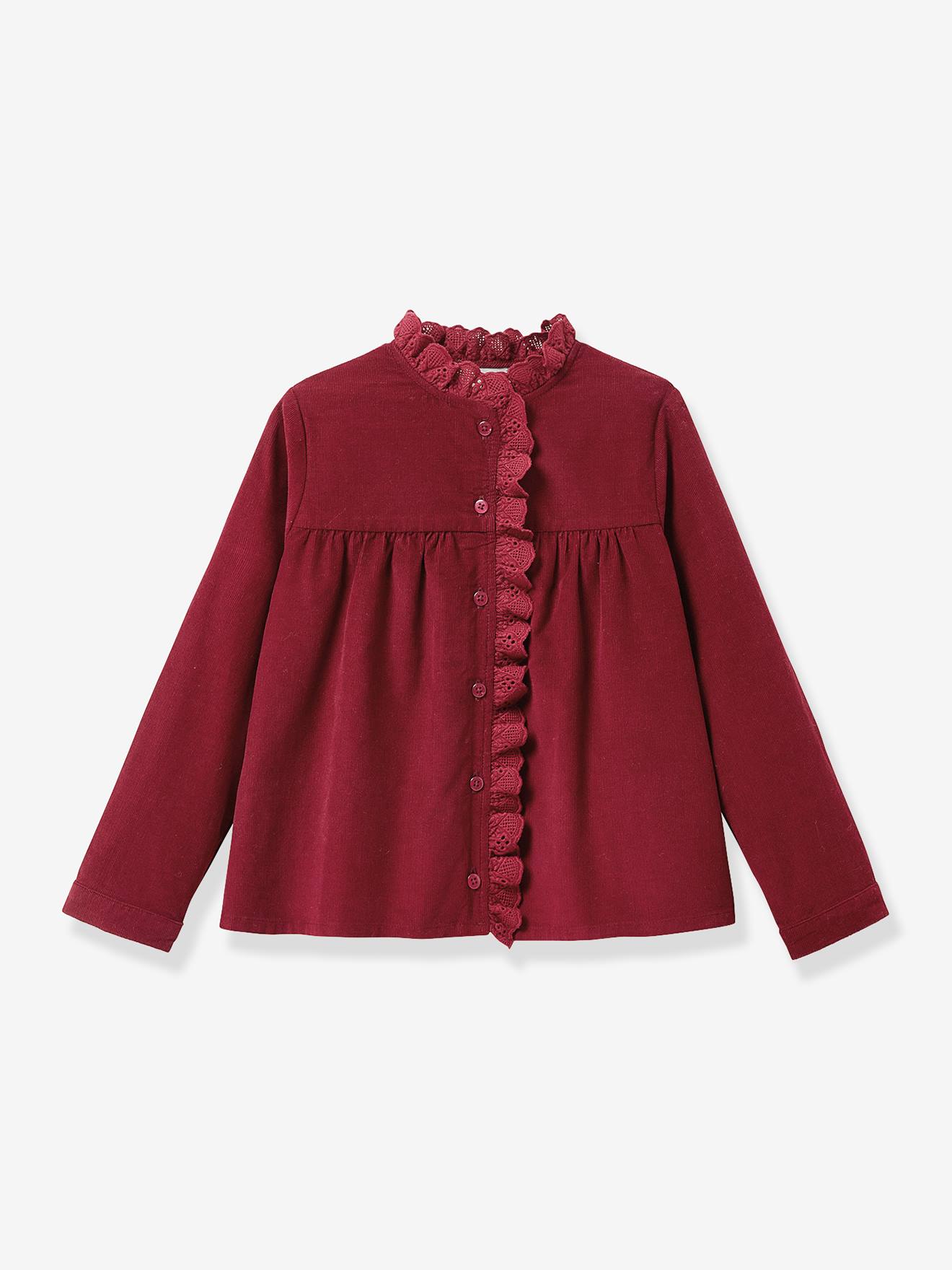 Chemise Manches Longues Rouge