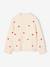 Pull fille manches longues col rond écru+marine+rose 1 - vertbaudet enfant 
