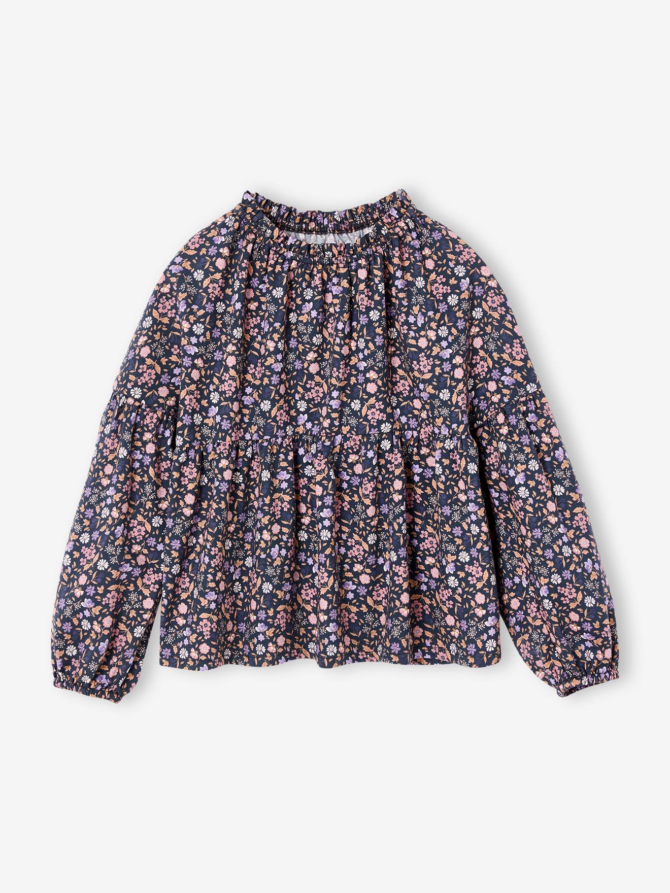 Blouse fille anthracite