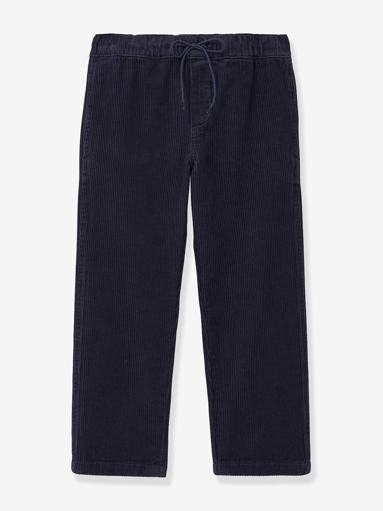 Pantalon Velours Relax Marine