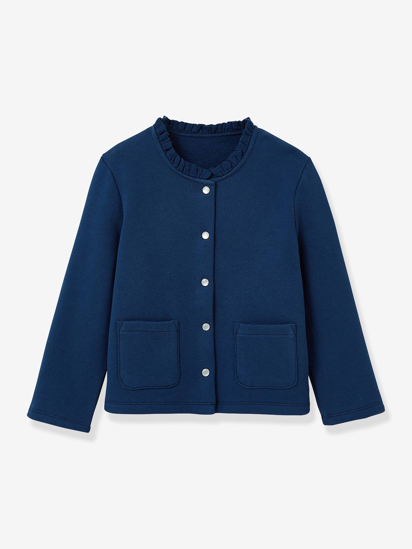 Cardigan molleton marine