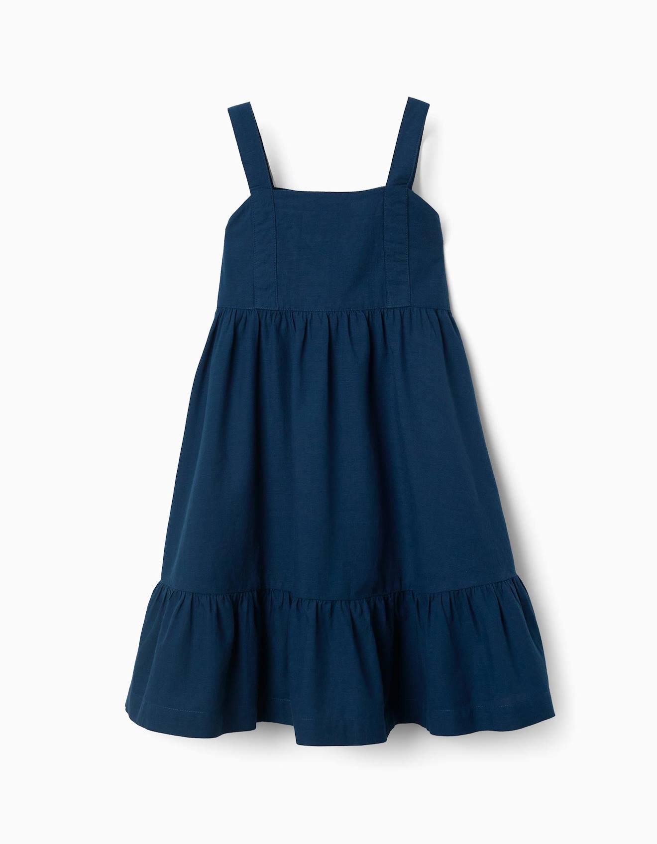 Robe Sans Manches En Coton Avec Doublure You&me Bleu