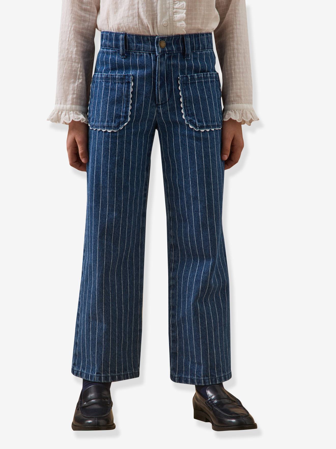 Pantalon rayé marine