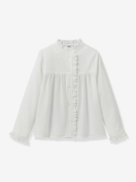 Fille-Chemise, blouse, tunique-Chemisier manches longues