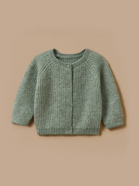 Bébé-Cardigan laine et mohair bébé