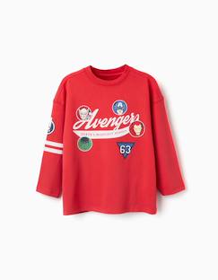Garçon-T-shirt, polo, sous-pull-T-shirt-T-shirt en coton à manches longues et imprimés avengers