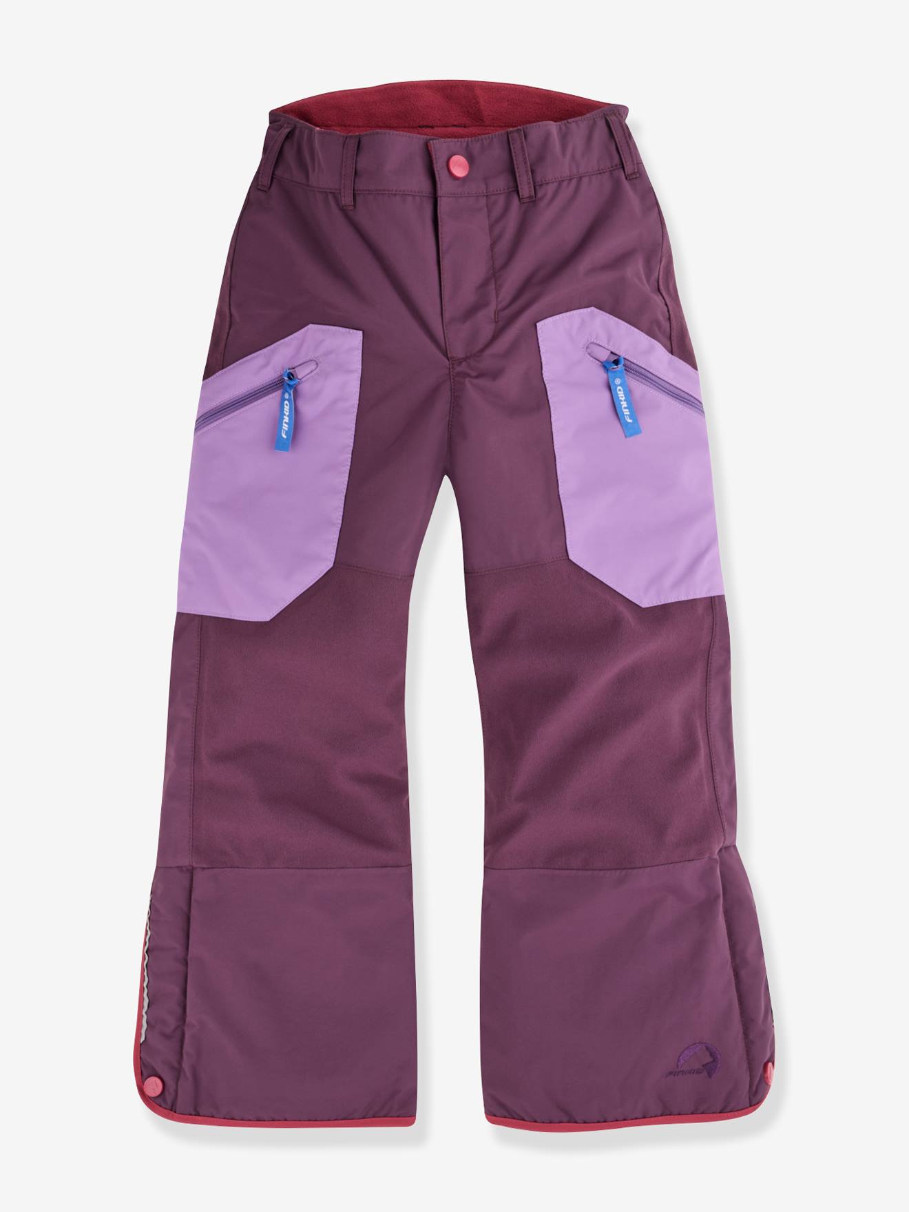 Pantalon de ski enfant matelassé TOBI SNOW finkid prune
