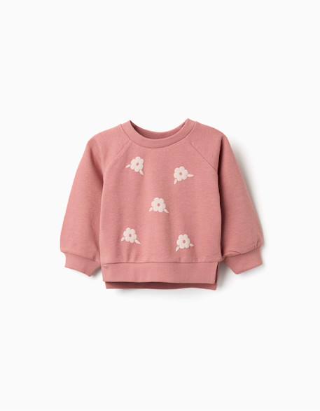 Bébé-Sweat avec imprimé floral en relief