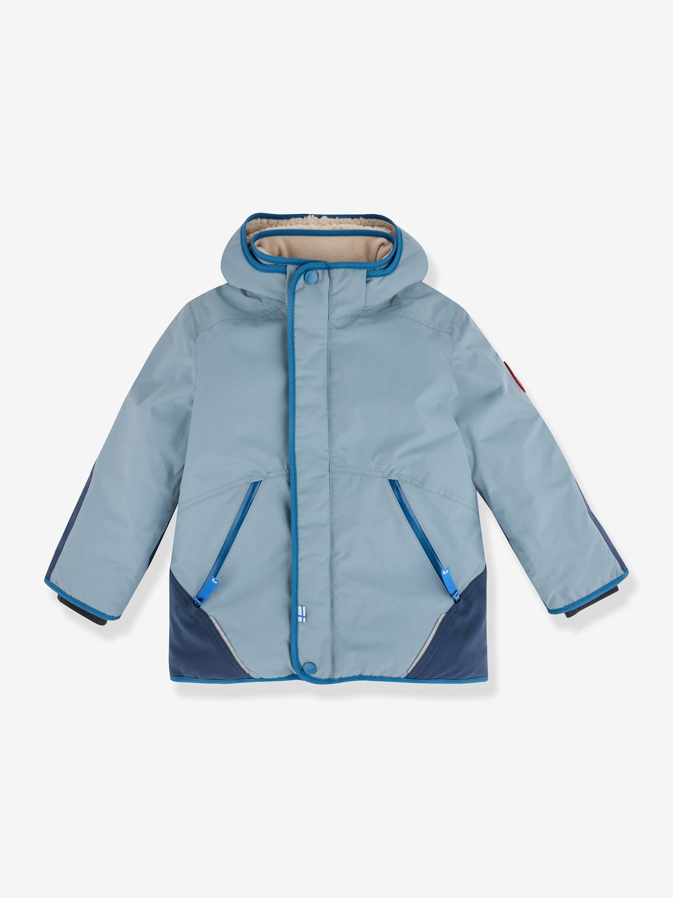 Parka d'hiver enfant TALVINEN HUSKY finkid, capuche amovible bleu Parka d'hiver enfant TALVINEN HUSKY finkid, capuche amovible bleu