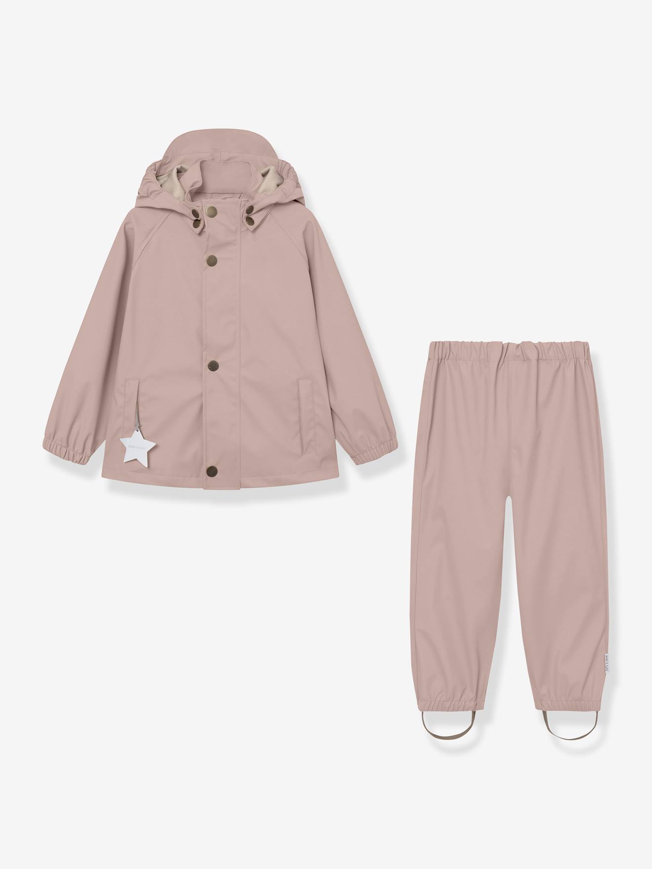 Ensemble veste et pantalon de pluie enfants MATREINAR MINI A TURE vieux rose