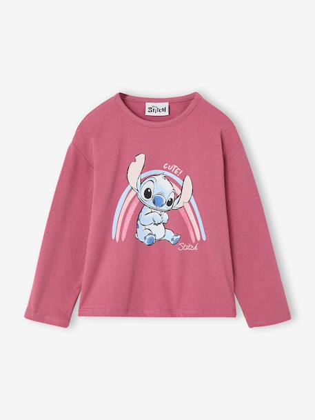 Fille-T-shirt, sous-pull-T-shirt manches longues Lilo et Stitch