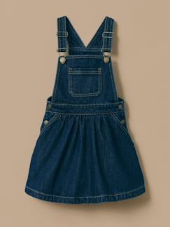 -Robe salopette en denim fille