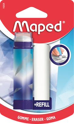 Jouet-Papeterie-Gomme tube protégée retractable