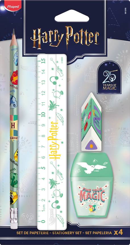Fille-Accessoires-Fourniture scolaire-stylo, règle, ciseaux-Kit fournitures harry potter rentrée scolaire